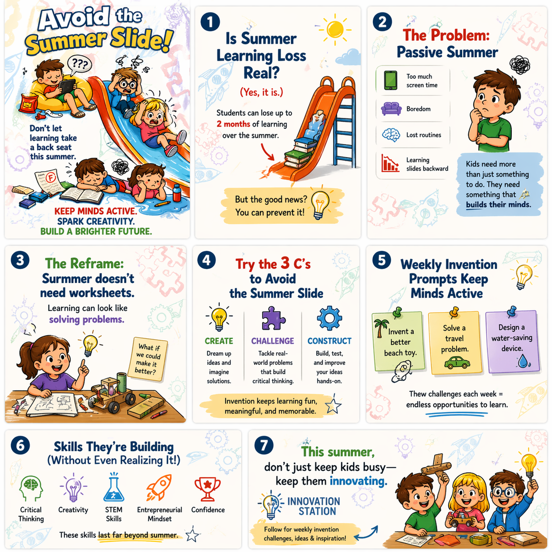 How to Avoid the Summer Slide Through Creativity and Invention